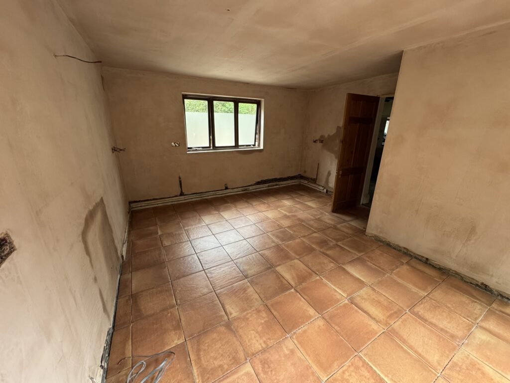 Looking toward the front of the house