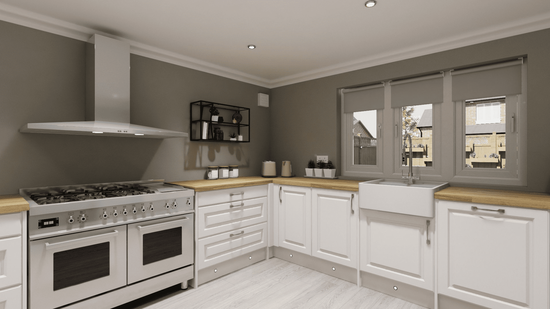 Wren's render of the planned kitchen