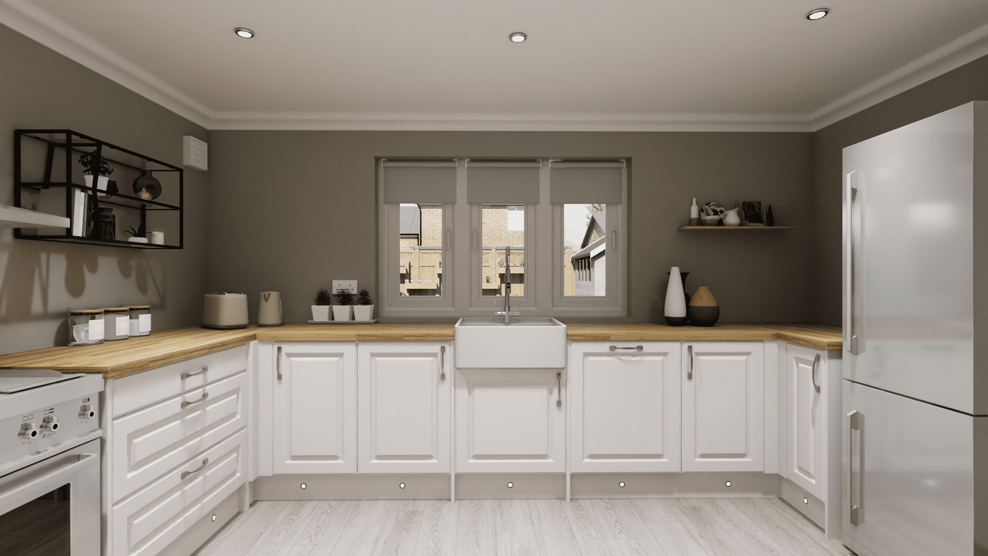 Wren's render of the planned kitchen