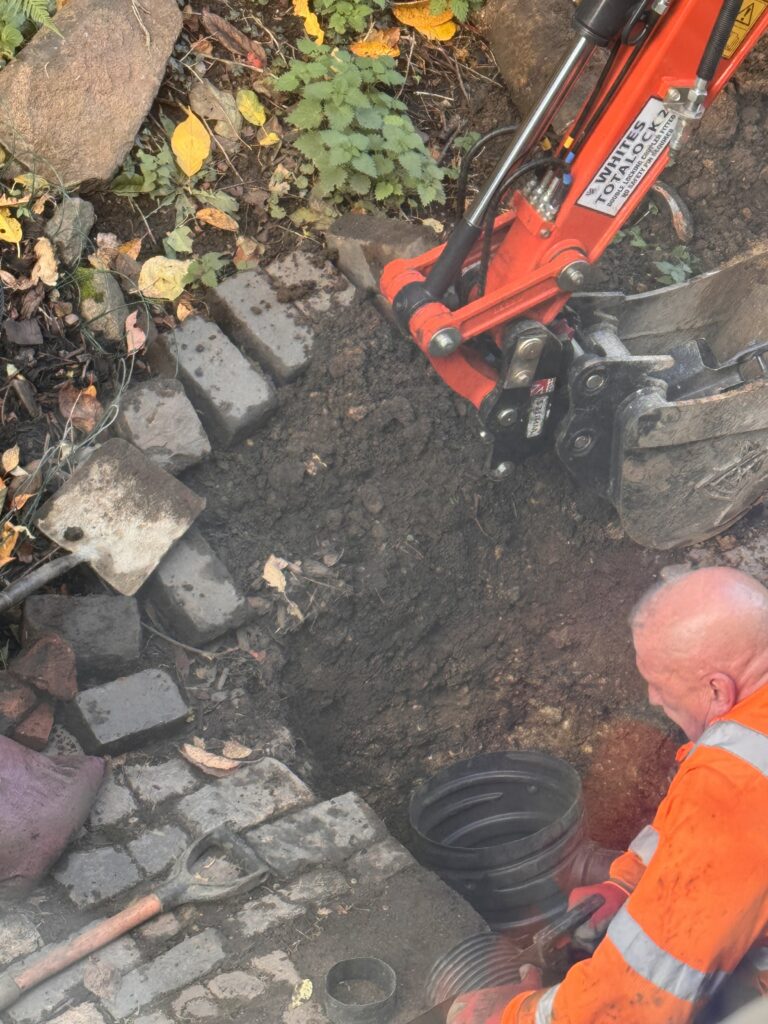 New plastic sumps going in