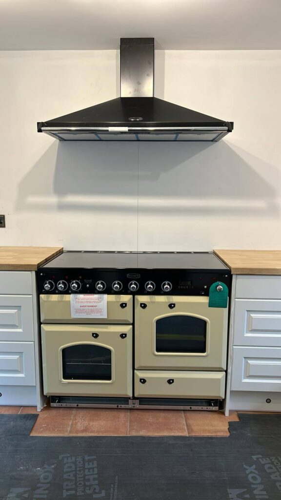 Range and matched hood fitted